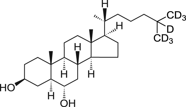 6α-hydroxy-5α-cholestanol-d7